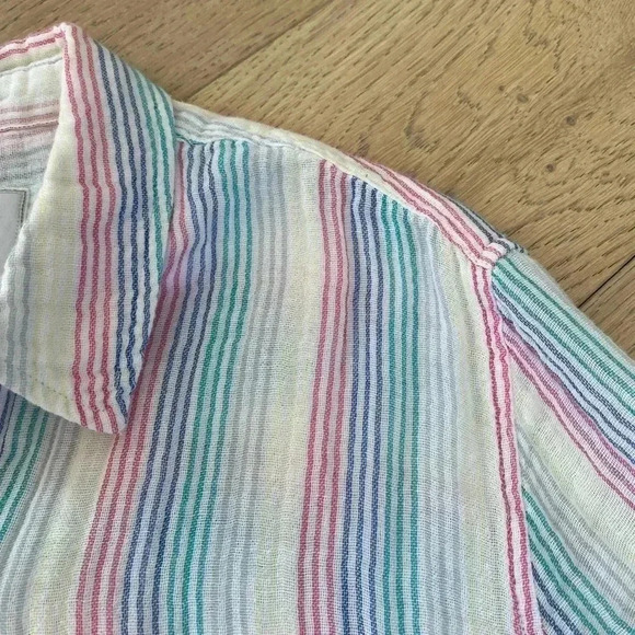 Rails Ellis Iris Stripe Shirt Medium - Picture 2 of 5